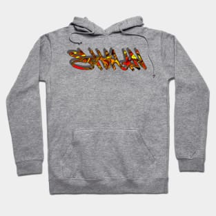 SHAUN Urban Graffiti Name Tag Hoodie